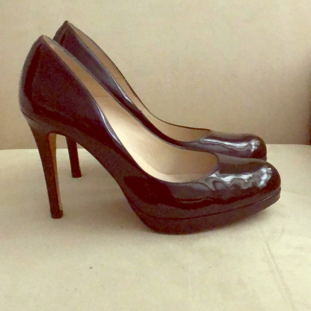L.K. Bennett Black Patent Leather Platform Pumps